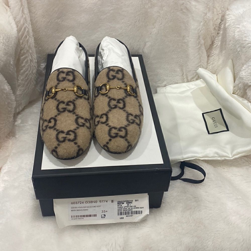 Gucci Wool Loafers